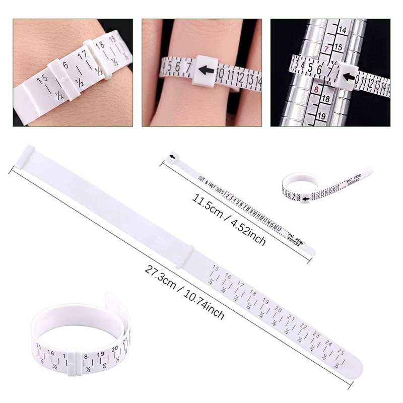 Juego de 12 Uds de herramientas para anillos de joyería, mandril de anillo, tamizador de anillo, abrazadera de anillo de madera, martillo de goma, medidor de anillo de plástico, joyería