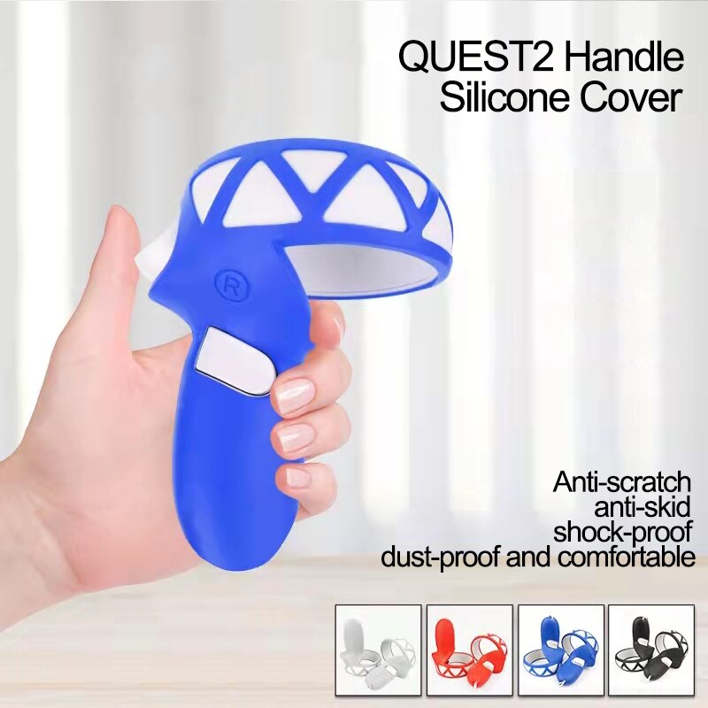 Funda protectora de lente para Oculus Quest 2 VR, accesorios de VR, cubierta de silicona para controlador táctil, cubierta de agarre para Oculus Quest2