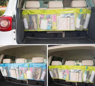 Duurzame Auto Organizer Terug Kofferbak Seat Elastische String Houder Netten Mesh Pocket Kooi Carrying Opbergtas Auto Accessorriess