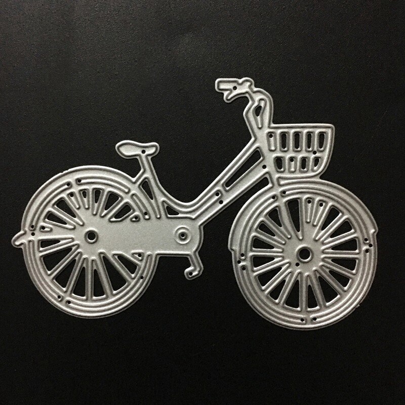 DIY Lovely Bike Bicycle Metal Cutting Dies Stencil For Scrapbooking Paper Card Album Photo Craft Art Embossing Painting Decor
