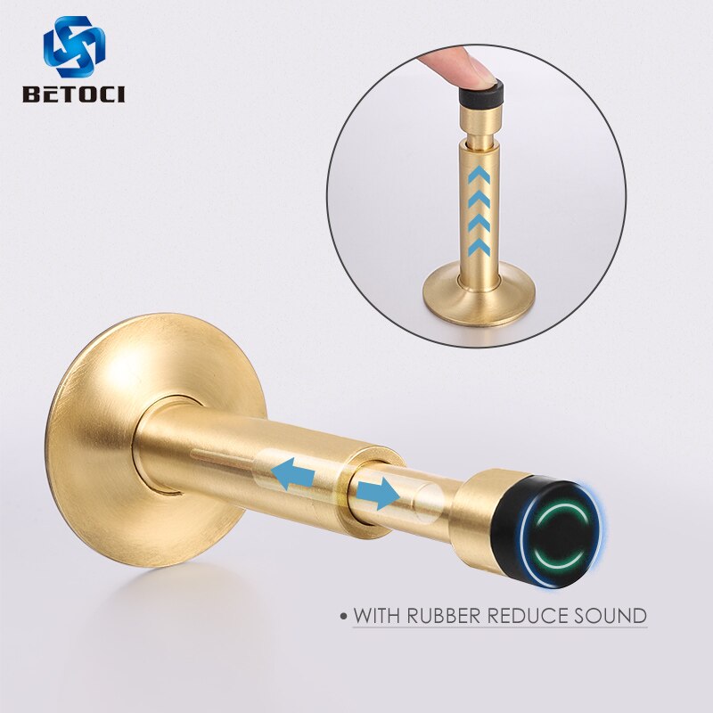 Betoci hydraulisk buffer dørstopper, ren kobber og aluminiumslegering gulv dørstoppere, vægmonteret kofanger, ikke-magnetisk hardware