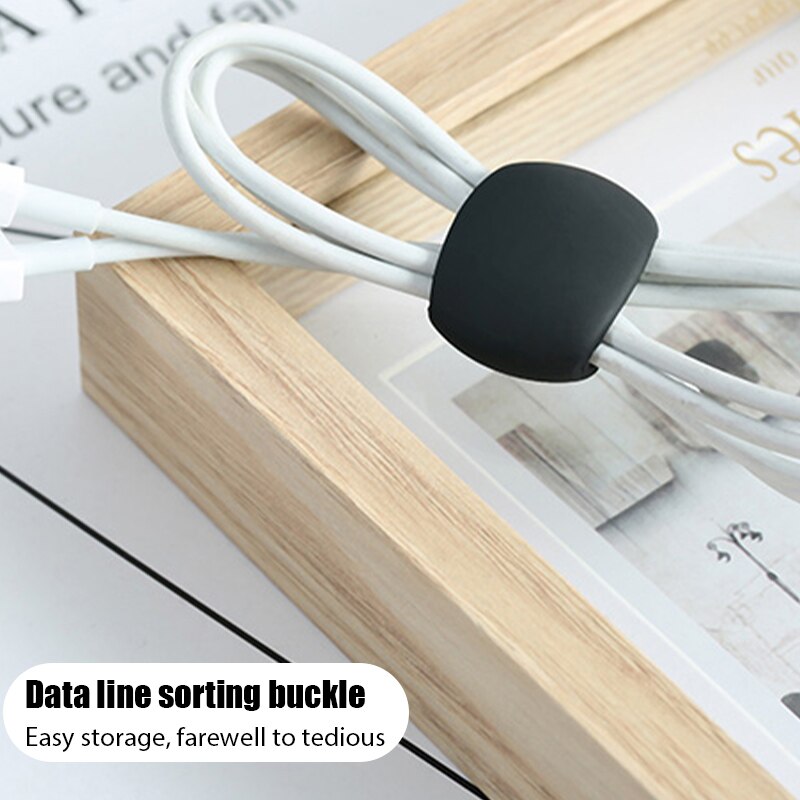 Cable Organizer Data Cable Storage Buckle Protection Rope Card Power Entanglement Headphone Cable collection