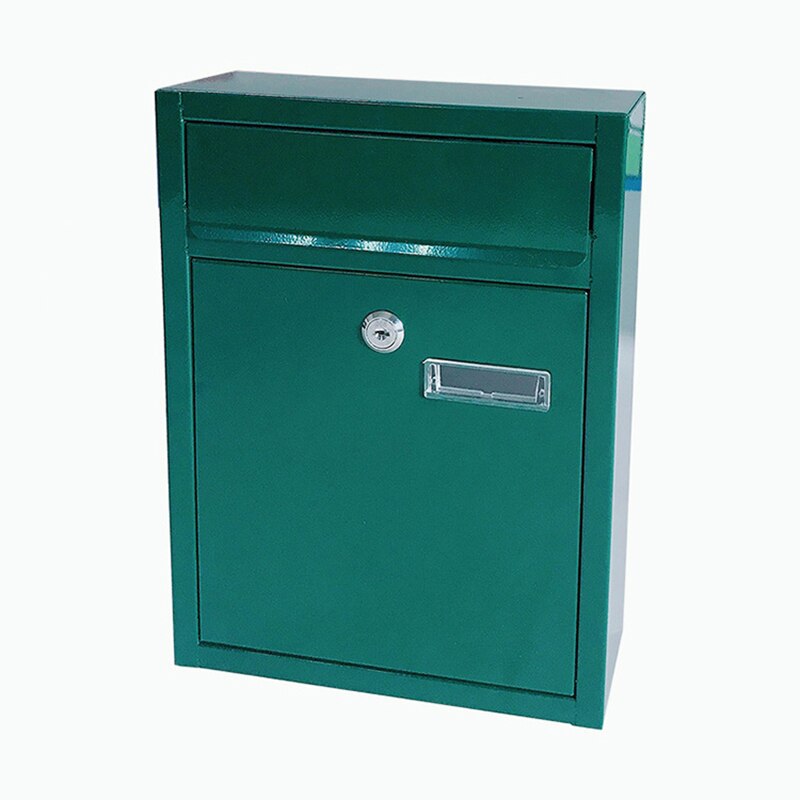 Occident caja de correo soporte de pared al aire libre bloqueo de seguridad Buzón de hierro para el hogar jardín carta periódico, revista Post Box Maileg