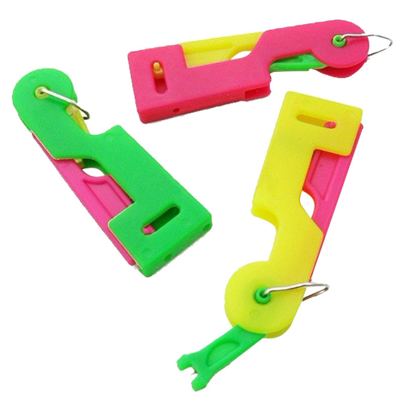 Automatic Sewing Needle Threader Simple Hand Tools Plastic Needle Thread Tools Plastic Handle Sewing Accessories home products