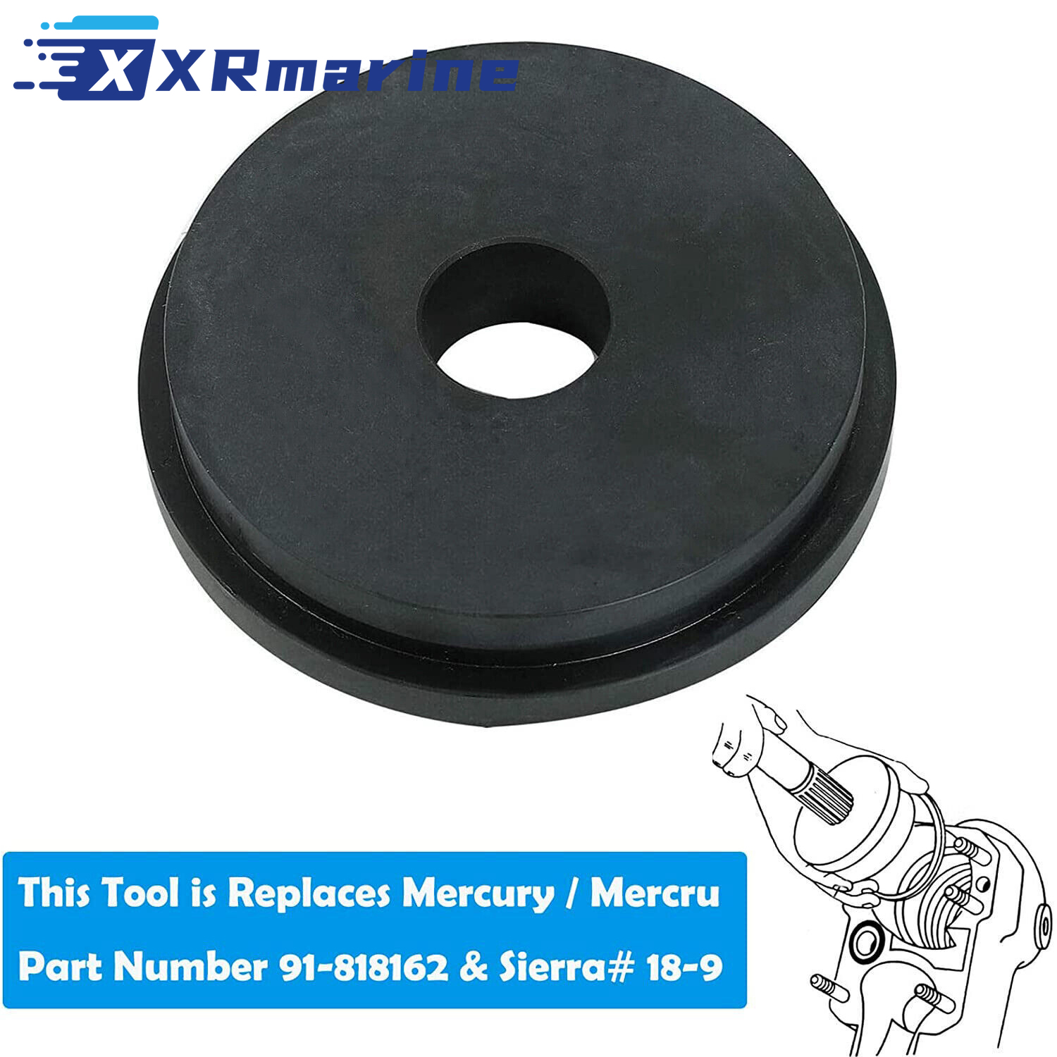 Strumento di installazione dell'anello di fissaggio del soffietto alfa uno gen Due Bravo sostituisce Mercruiser 91- 818162