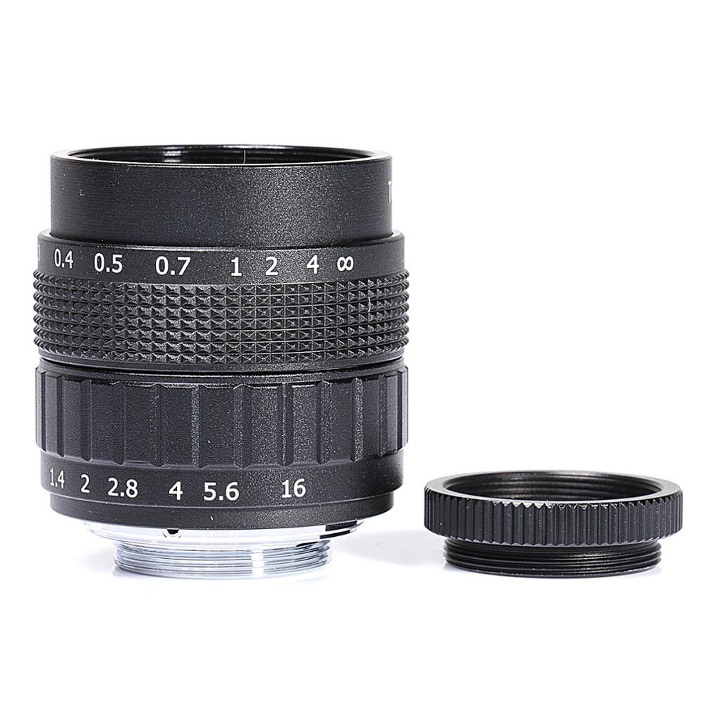 Fujian 50Mm F/1.4 APS-C Cctv Lens + 5Adapter Ringen + 2 Macro Ring Voor Nex Fx m4/3 NIKON1 Eosm Mirroless Camera