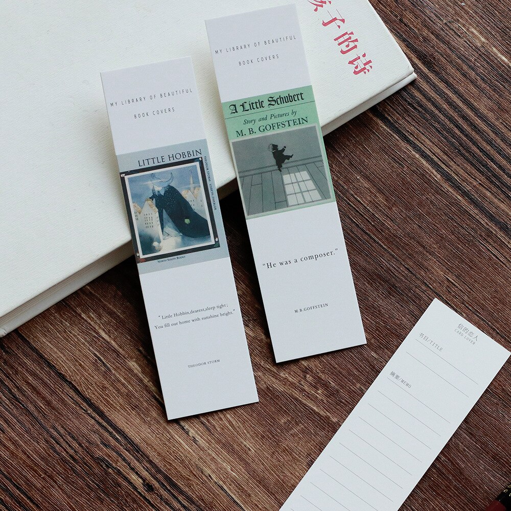 30 Pcs/pack Time Study Bookmark Paper Cartoon Animals Bookmark Promotional Stationery Dual Note Message