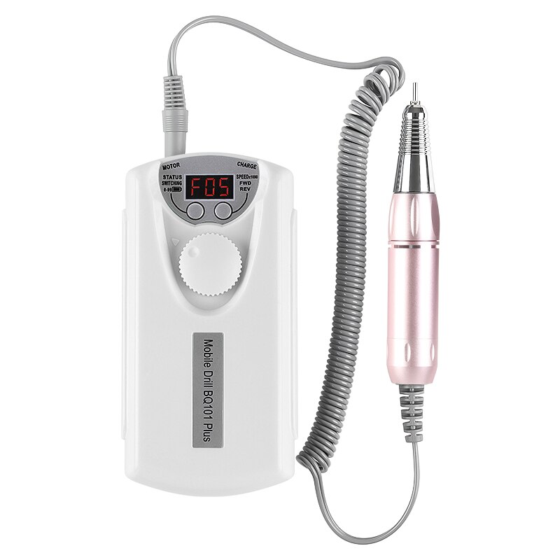 30000 Rpm Nail Boor Machine Set 40W Manicure Machine Apparaat Voor Manicure Pedicure Kit Pro Elektrische Nagelvijl voor Nail: 101-white