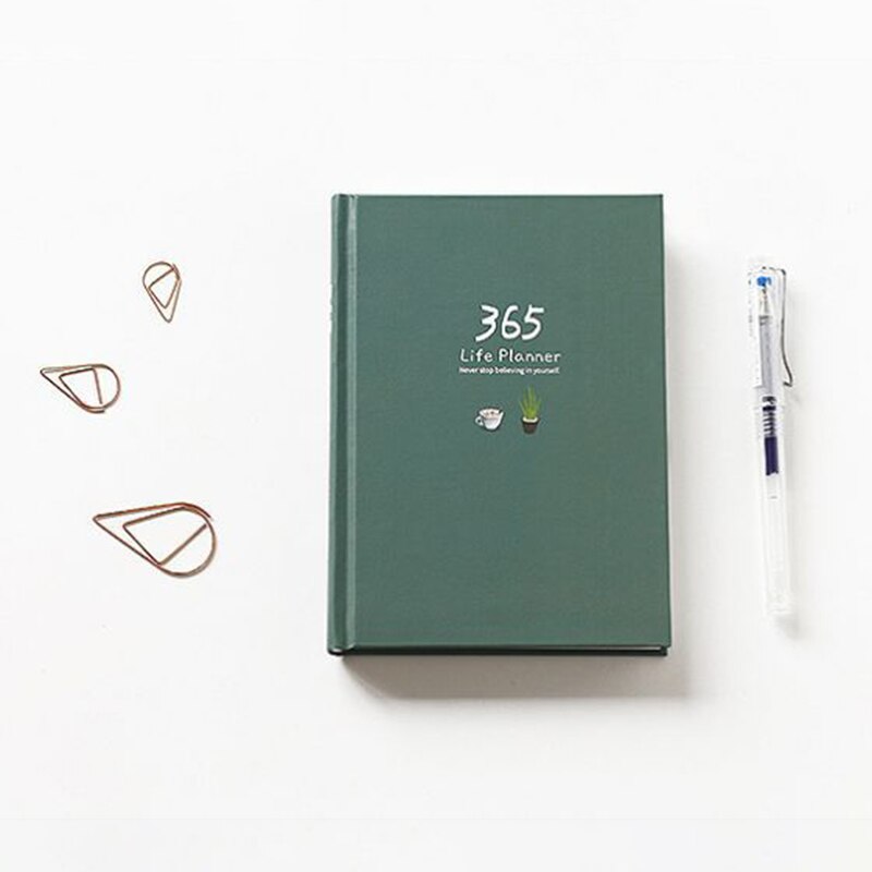 365 days Planner Notebook Yearly Agenda Inner Page illustration Daily Plan Journal Record Life Stationery papeleria: color-E