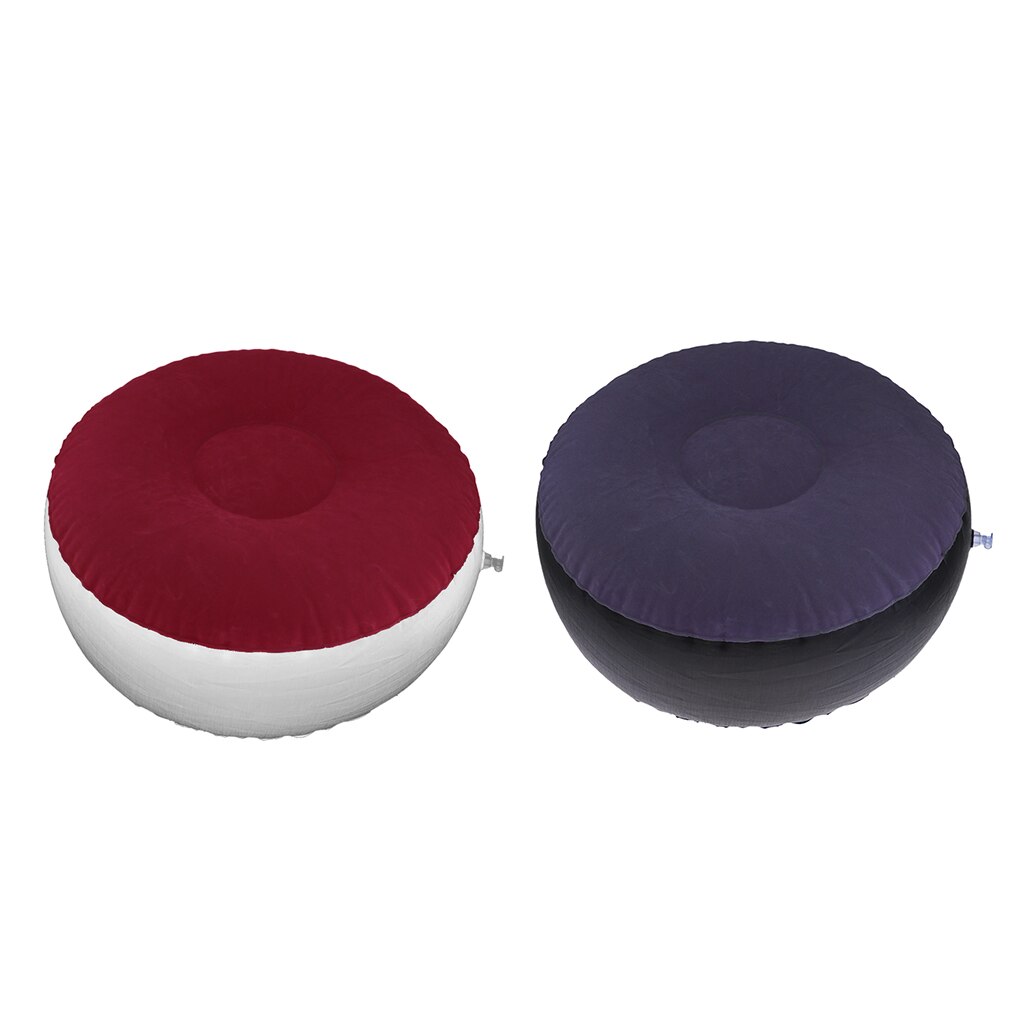 Aufblasbare Hocker Hocker Tragbare Terrasse Salon Luft Stuhl Hocker 62x32cm