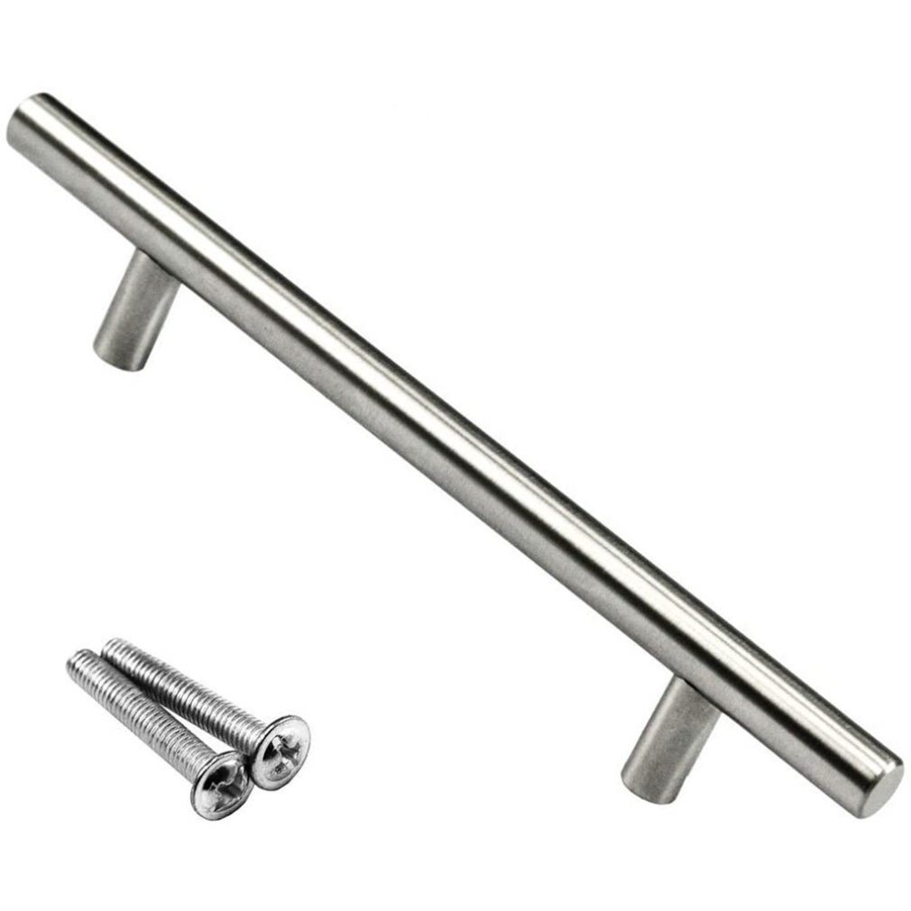Poignée de porte en forme de T pour barre cuisine salle de bain armoire armoire tiroir en acier inoxydable Centres tiroir porte poignées T Pull