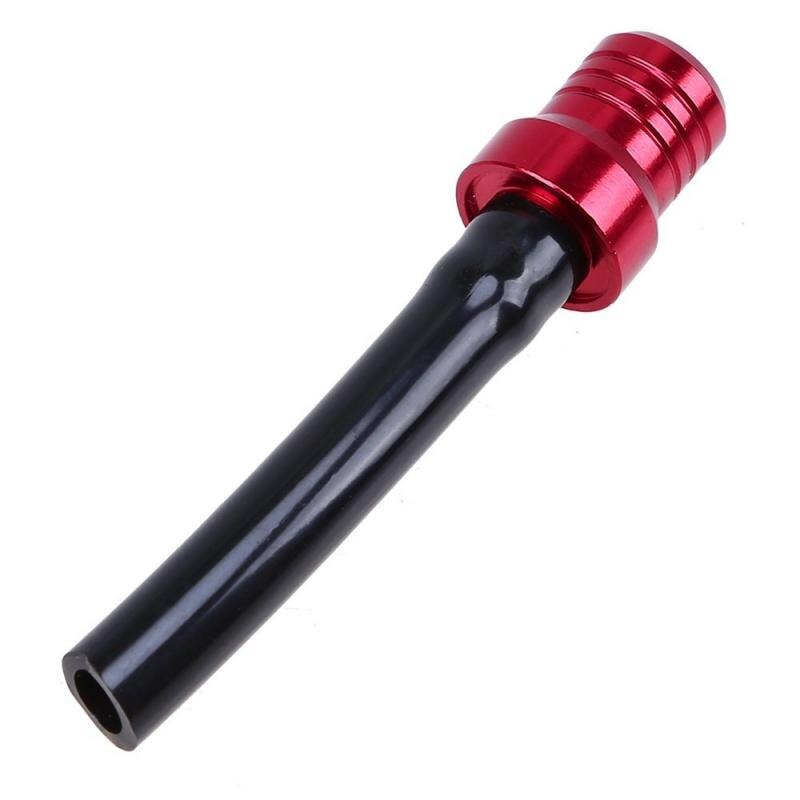Motocross Motorcycle Accessories Tank Fuel Breather Vent Valve Hose Tube For Bike Off Road Tank Cap Hose Pipe Spare Parts: red
