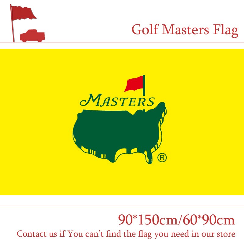 5pcs Flag Golf Masters Flag 3ftx5ft Banner Polyester Flag 90*150cm/60*90cm