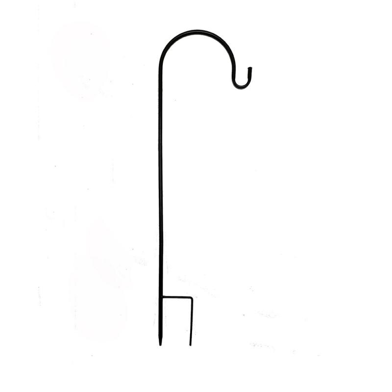 Crochet de berger en fer forgé, 1 pièce, pour panier de fleurs et plantes d&#39;extérieur, décoration de jardin: Default Title
