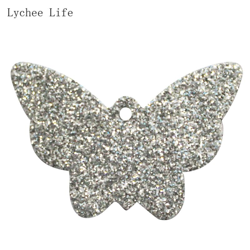 Lychee Leven 10 Stks/partij Vlinder Lederen Pads Handgemaakte Diy Oorbellen Oorsteker Sieraden Materiaal Leer Maken Accessoires