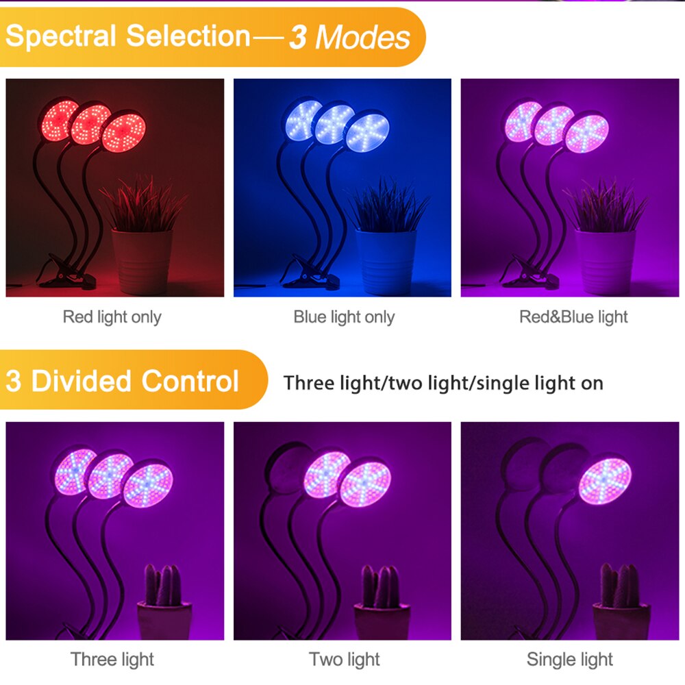 Fitolampy-Lámpara LED de espectro completo para cultivo de plantas, Fitolampy con Control para semilleros, flores, interior, USB, nueva