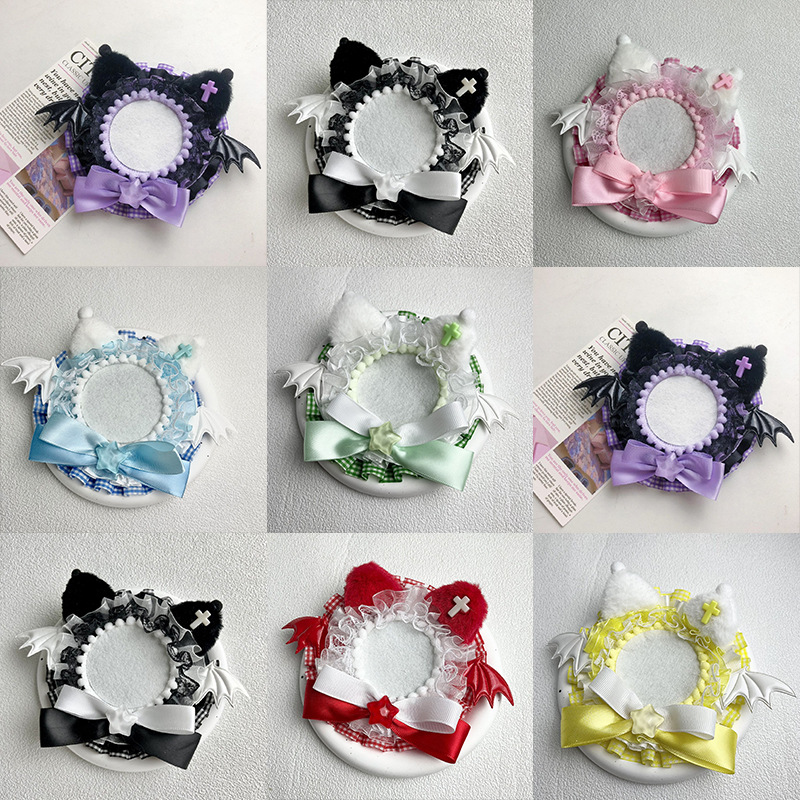 Multifunctional Anime Badge Holder Set for Ita Bags, DIY Accessory Organizer Kit with Brooch Backings and Keychain Trays for Cos