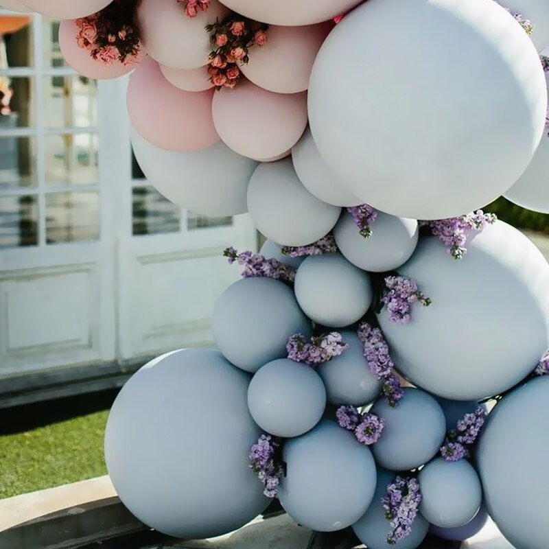 5 " 10 " 12 " 18 " 5-30 stuks grijze ballonnen matte grijze macaron ballon huwelijksdecoraties verjaardagsfeestbenodigdheden bollen heliumballon