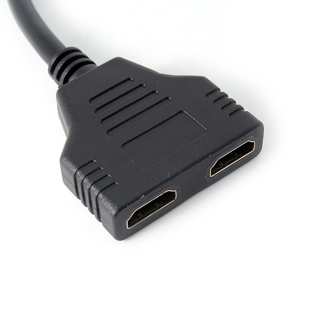 1 pc HDMI Splitter Adapter HDMI 1 to 2 Adapter HDMI 1 to 2 Split Double Signal Adapter Convert Cable for Video TV HDTV