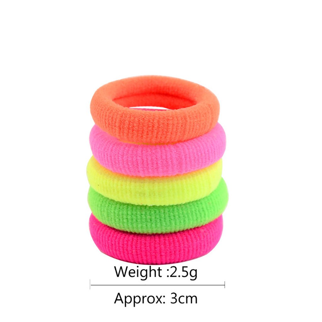 Outils de coiffure professionnels femmes filles bandeau de cheveux cravates corde anneau élastique bandeau élastique pour queue de cheval 10 pièces D301108