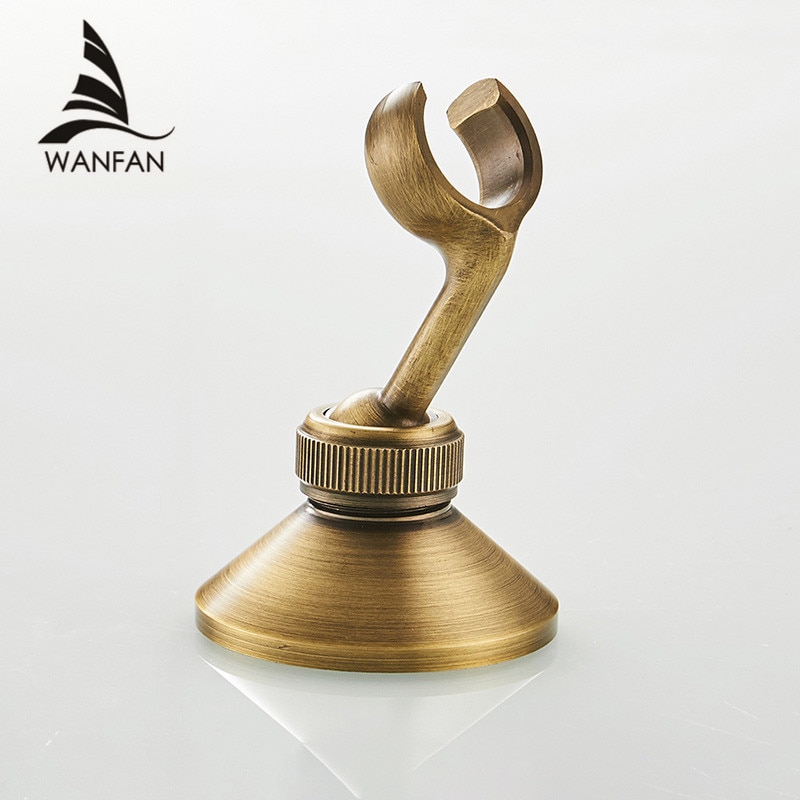 Shower Mounting Brackets Antique Brass Swivel Handheld Shower Holder Shower Head Seat Rack Bathroom Parts Bath Accessories 0517F