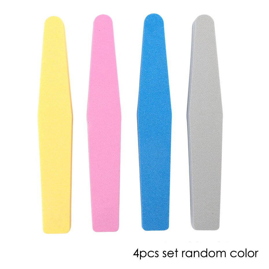 Nagelbuffert fil set slipblock svamp naglar polerverktyg kit gel nagellack remover manikyr verktyg  ji1798: A45 slumpmässiga 4 st-set