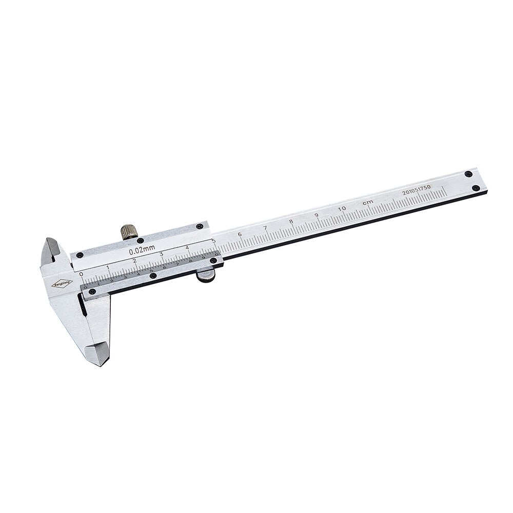 Mini Type Stainless Steel Vernier Caliper Measuring Range 0-100mm Accuracy 0.02mm Small Metric Measuring Tool Vernier Caliper: 0-100mm  Without Box