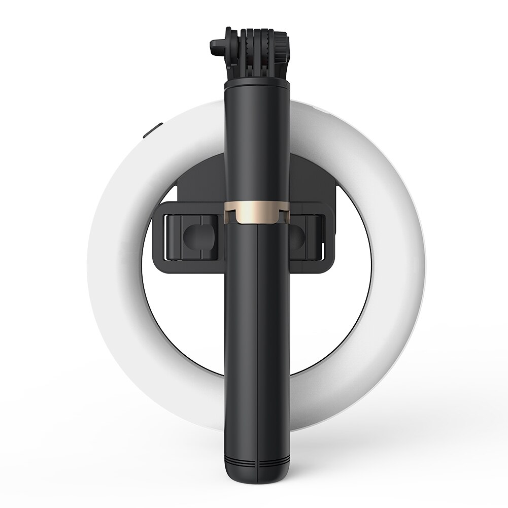 ALLOYSEED Q07 Portable Bluetooth4.0 Selfie Stick Tripod with 6 inch 9-brightness Dimmable LED Ring Light for iOS Android: Default Title