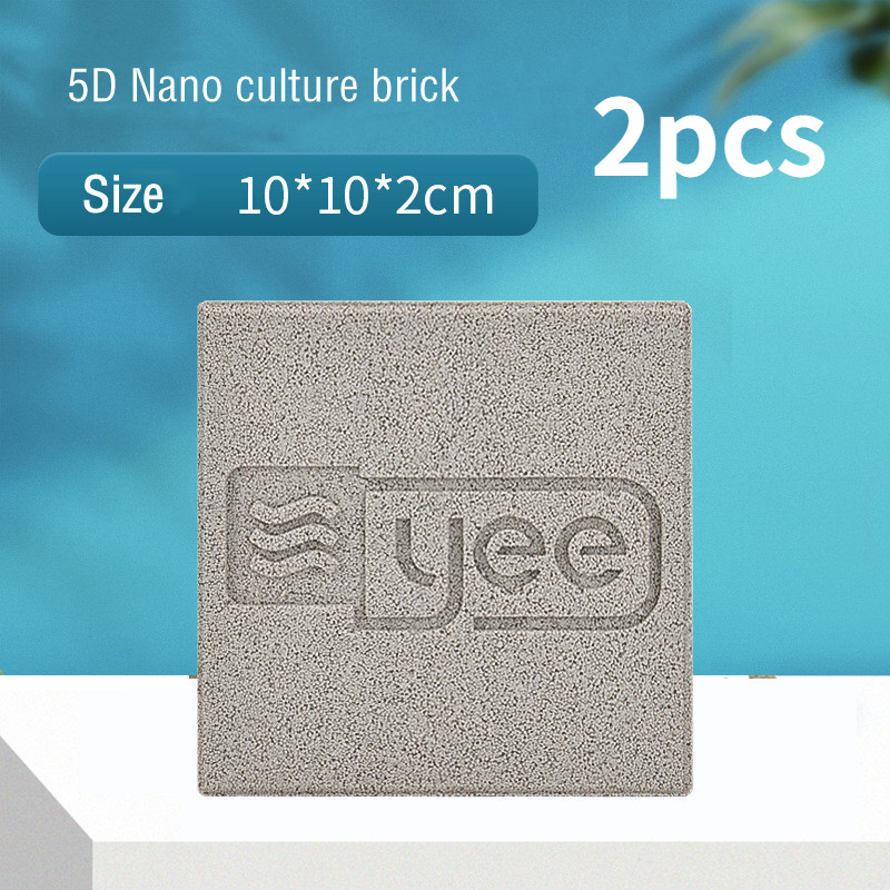 Nano filtro de cerámica medios Bio bloque de filtro acuario alta energía Nano Bio ladrillo para pecera filtro marino peceras y acuario: YELLOW