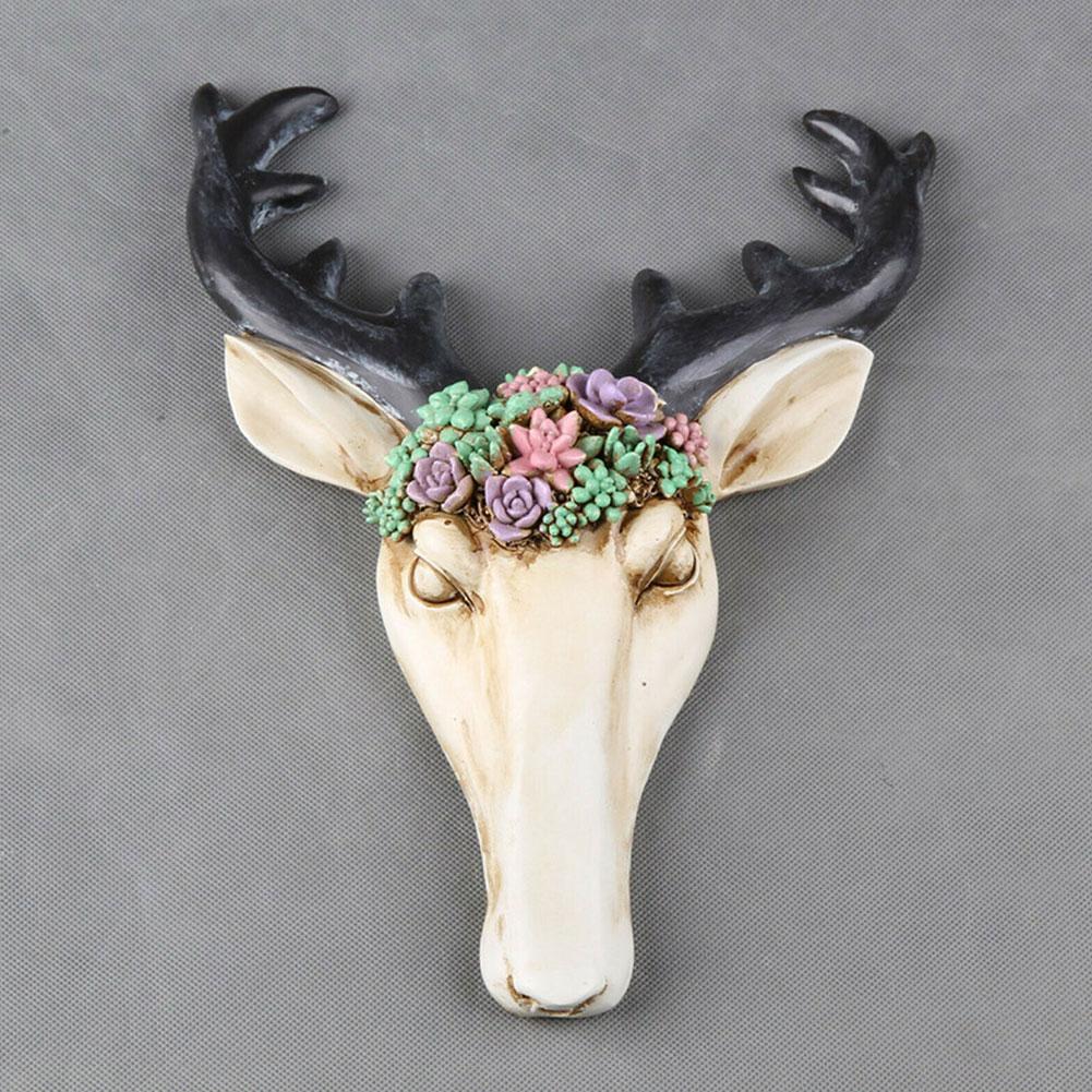 Muur Decor Herten Hoofd Gewei Hars Muur Opknoping Kunstwerk Kamer Wanddecoratie Nordic Stijl Woonkamer Ornament Ambachten