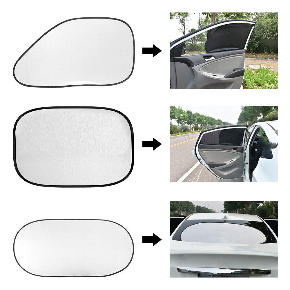 Akcesoria samochodowe okno samochodu osłona przed słońcem robić samochodu osłona przeciwwiatrowa na przednią szybę blok przednie okno osłona przeciwsłoneczna ochrona UV okno samochodu film 6 sztuk/zestaw