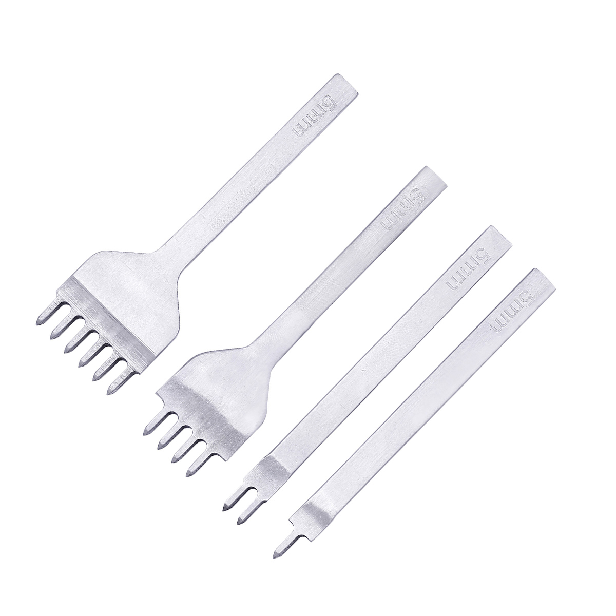 4Pcs Prong Leather Craft Tool Sets 1/2/4/6 Diy Leather Tools Handmade Sewing Hole Punches Stitching for Leather Belt Punch Tools