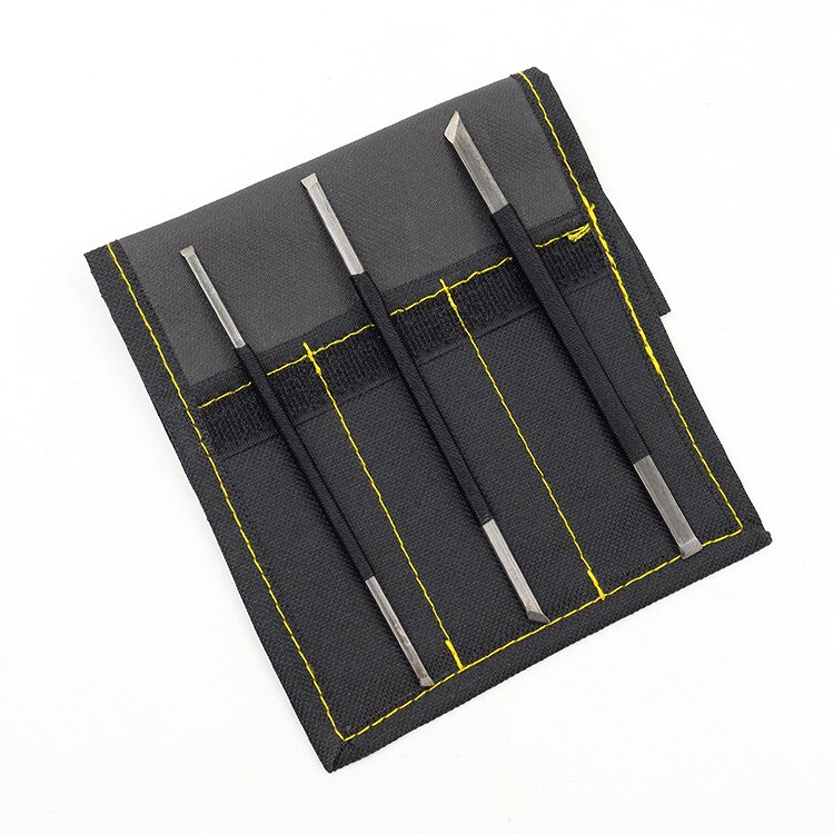 3 Stk/set Shoushan Stenen Carving Knife Kunstenaar Houtbewerker Handgereedschap Staal Beitel Set Met Opbergtas Graveren Tool: Default Title