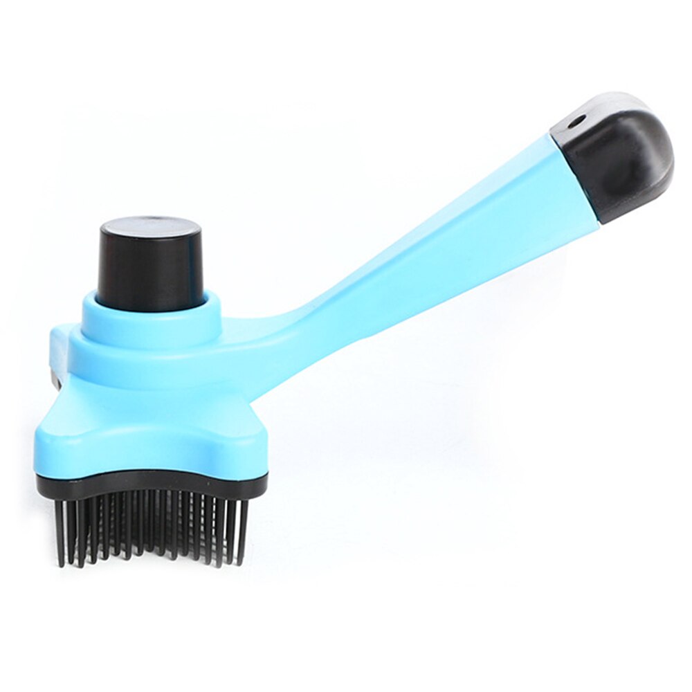 Cepillo de plástico para quitar la cutícula del perro, cepillo de champú duradero para mascotas, peine para pelo de mascota, piel de cardado, ducha para cachorro y gato