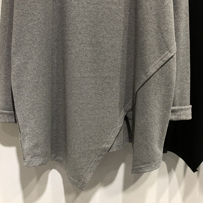 Herfst Winter Mode Effen Kleur Casual Lange Mouw T-Shirts Vrouwen Losse Elegante Halflange Pullovers Plus Fluwelen Warme Tops