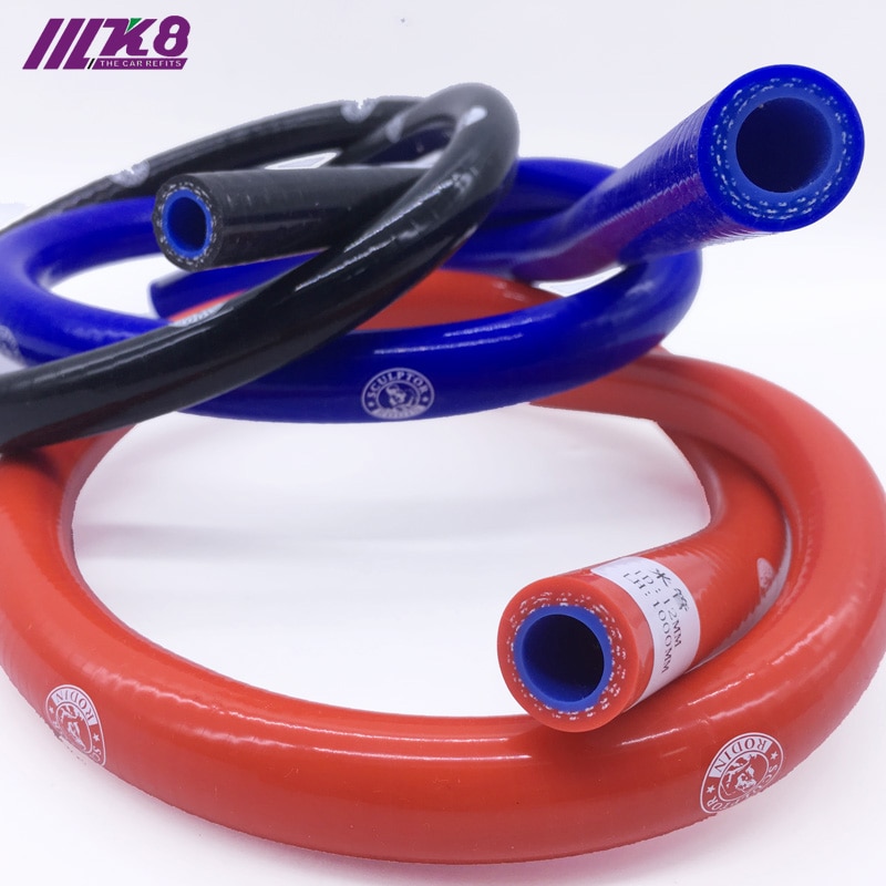 Rechte Silicone Koelmiddelslang 1 Meter Lengte Intercooler Pijp Id 6.5 Mm 8 Mm 10 Mm 12 Mm