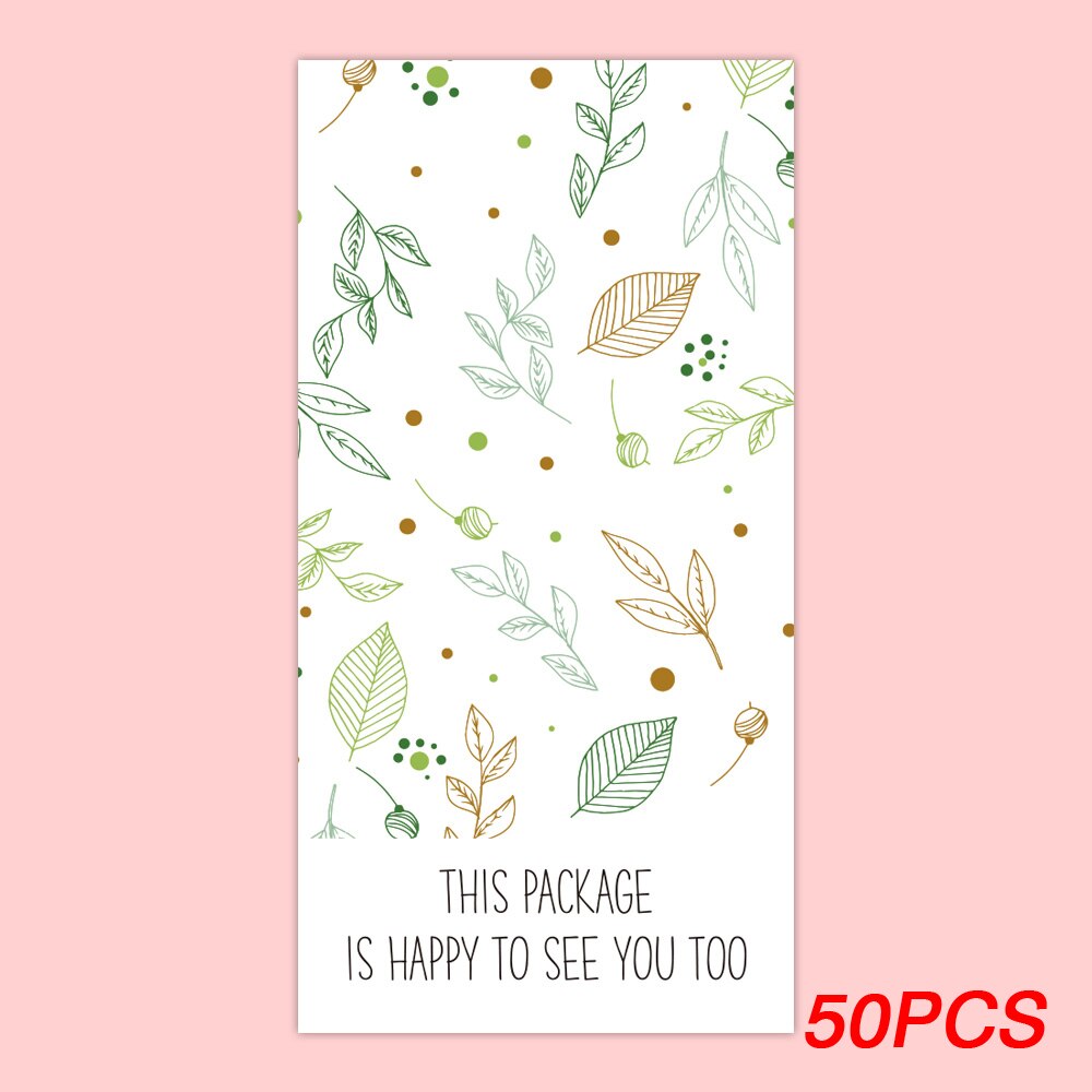 20-50pcs This Package Nice To Meet You Too Sticker Seal Label Thank You Small Business Handmade Merchandise Decoration Stickers: YH133-50pcs