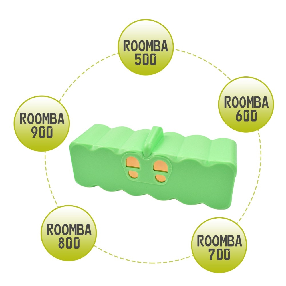 Powtree Vacuum Cleaner Battery - 6400mAh - for iRobot Roomba 500-900 Series - Replacement Battery