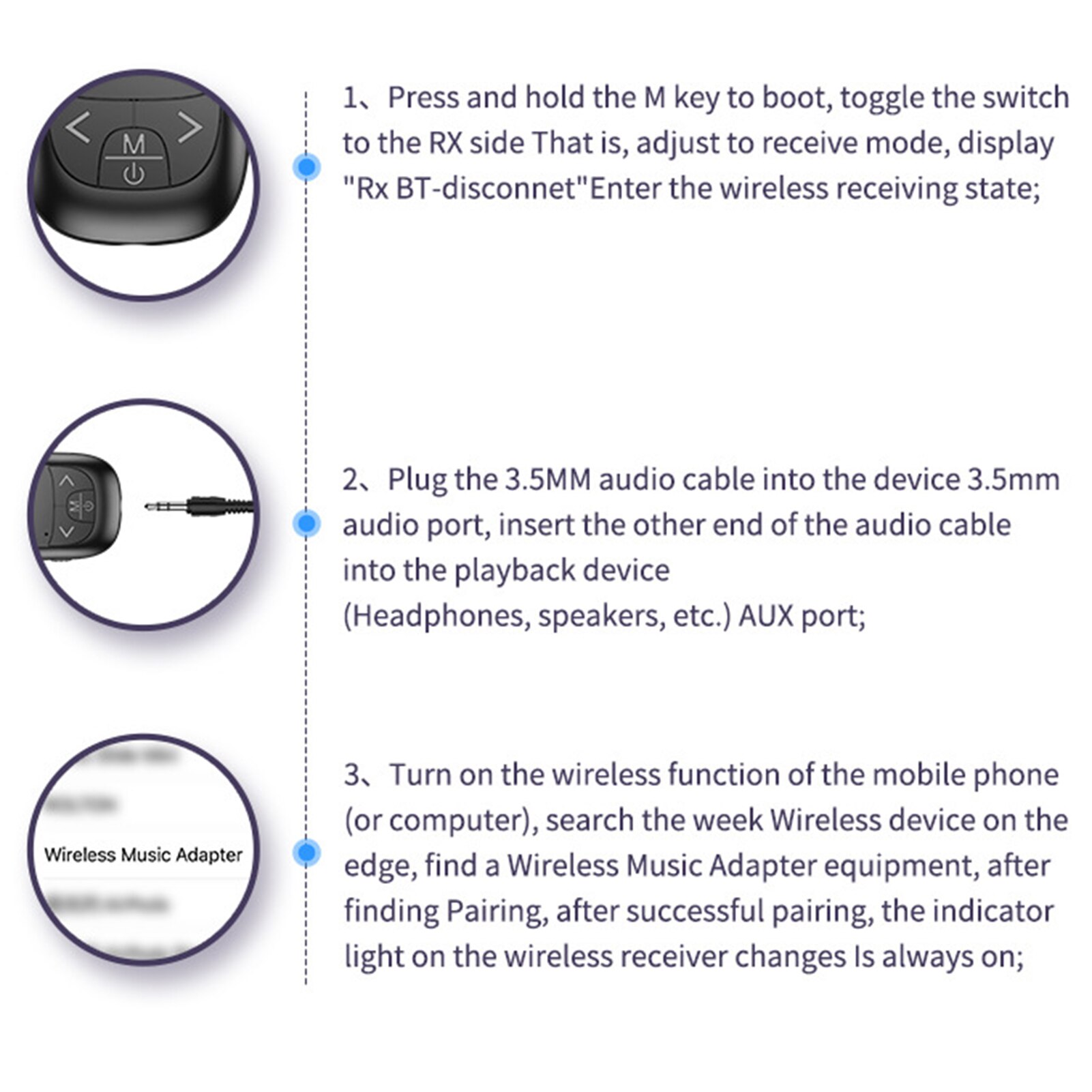 Bluetooth 5.0 Adapter LED Screen Wireless Audio Blue Tooth Transmitter Receiver for PC TV Car 3.5mm AUX Music Sender Adapter