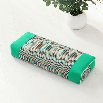 Coarse Buckwheat Hull Pillow Core Bedding Cervical Health Pillow Protect Body Cervical Spine Comfortable Pillow Single Adult: Green