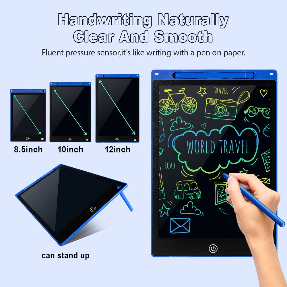 8.5/10/12 Inch Electronic Drawing Tablet LCD Screen Writing Board Children Toys Digital Graphic Painting Handwriting Pad