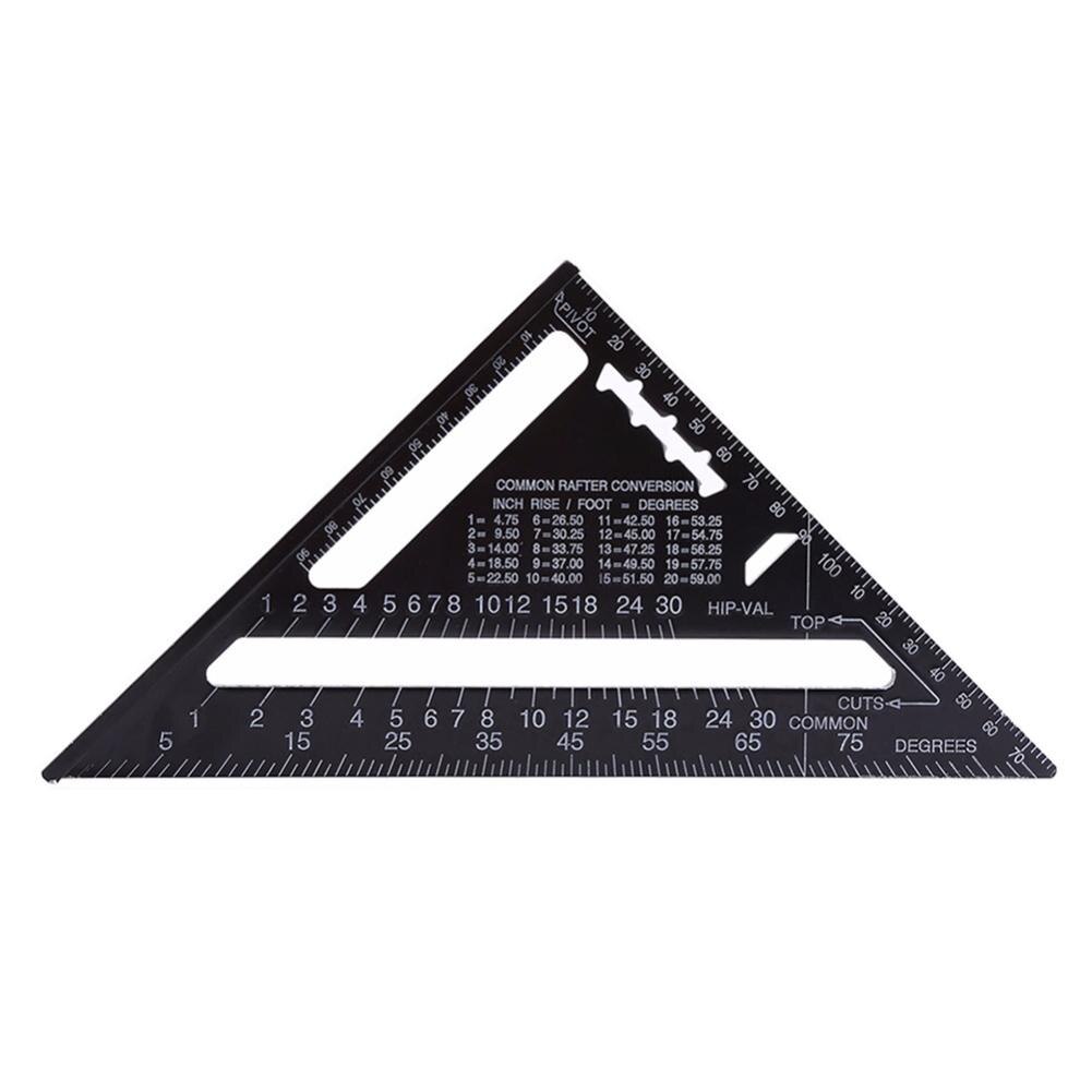 7 inch Metric Triangle Angle Protractor Aluminum Alloy Speed Try Square Carpenter's Measuring ruler Layout Tool