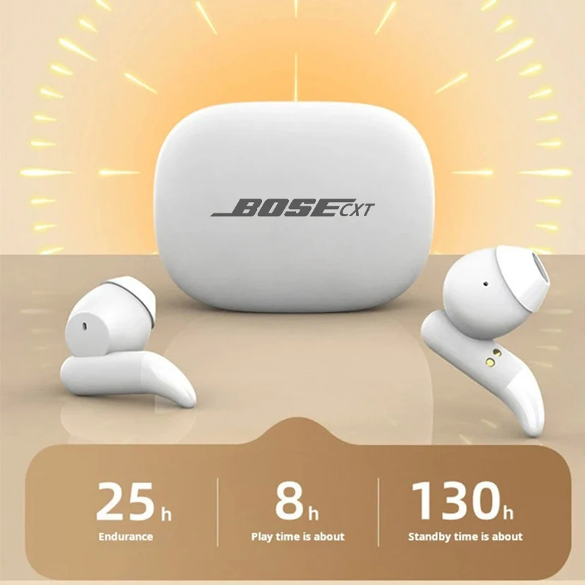 BOSECXT Draadloze Bluetooth-hoofdtelefoon In-ear oordopje Slaap Ruisonderdrukking Sliding Cover Headset Sport-/gaming-oortelefoon met microfoon