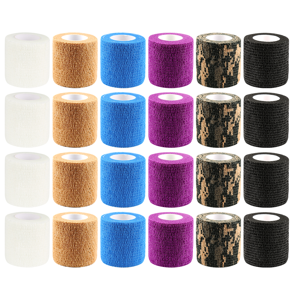 5cm*5m Security Protection Self Adhesive Elastic Bandage Cloth Fabric Self Adhesive Elastic First Aid Bandage