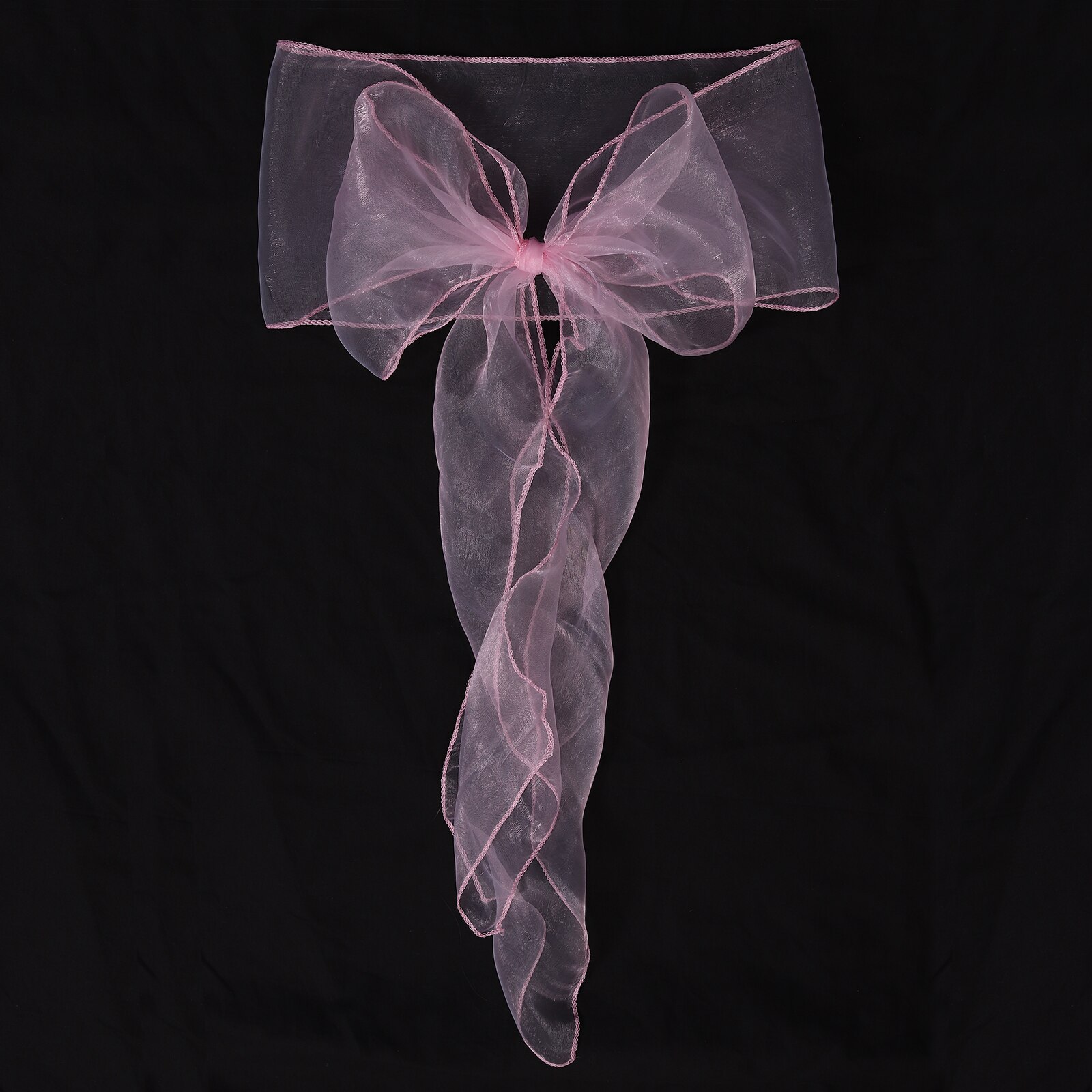 Proster vit rosa 50 st organza skärp stolsöverdrag rosett bröllopsfest bankett dekor rosett bankett bröllopsfest dekoration