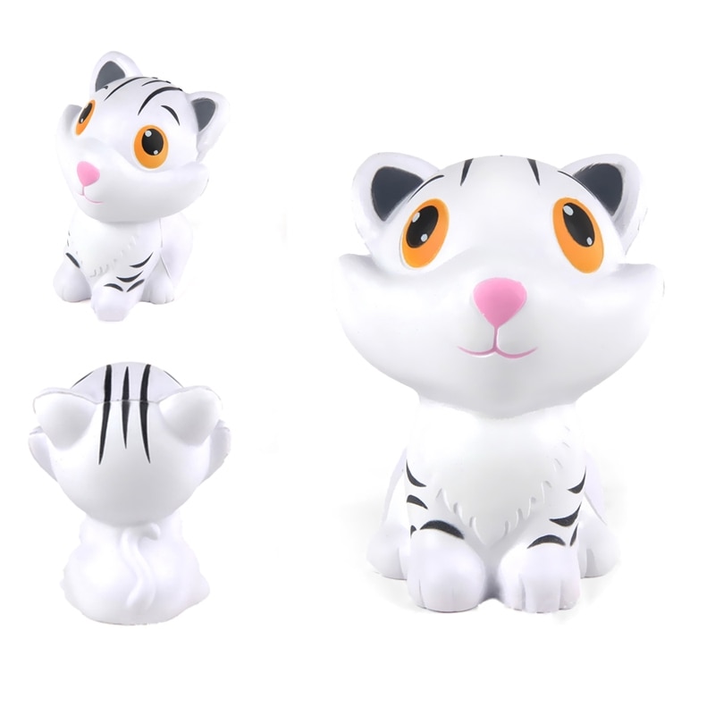 Kawaii 12CM Big Tiger Squishy Jumbo Slow Rising Soft Phone Decor Funny Vent Toy