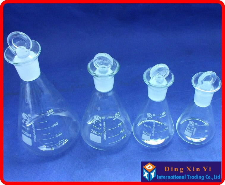 (4pieces/lot)iodine number flask,150ml iodine flask,Triangle iodine volumetric flask