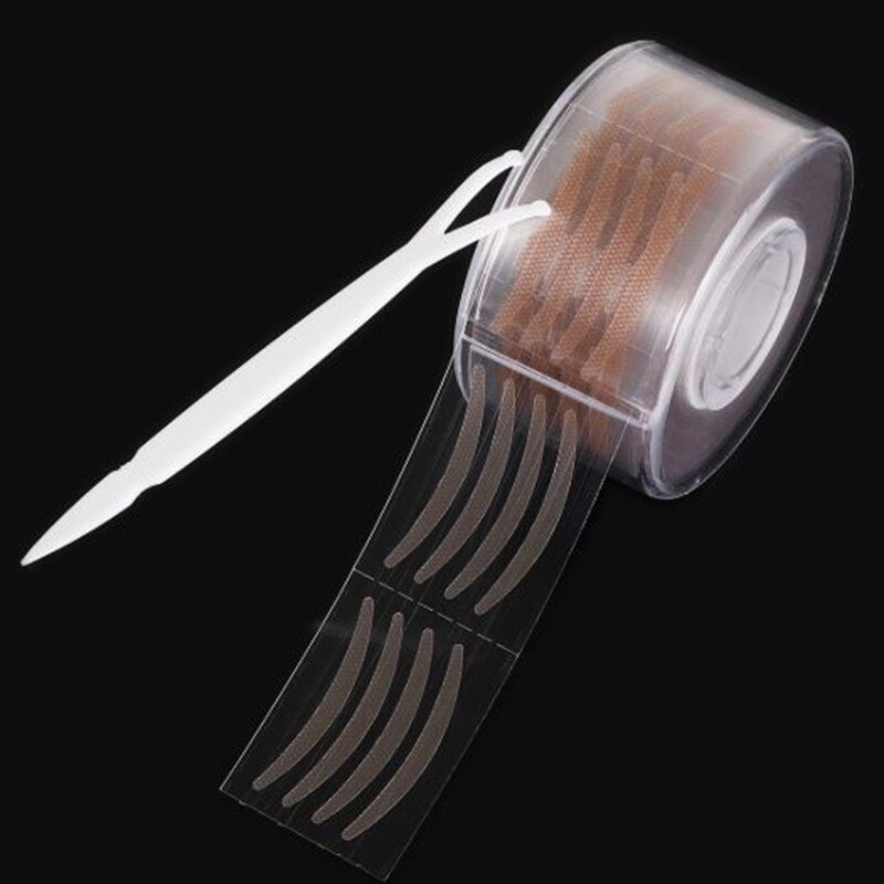 600 stuks make-up heldere beige strepen ooglid dubbele vouw ooglid sticker: Maaswijdte s