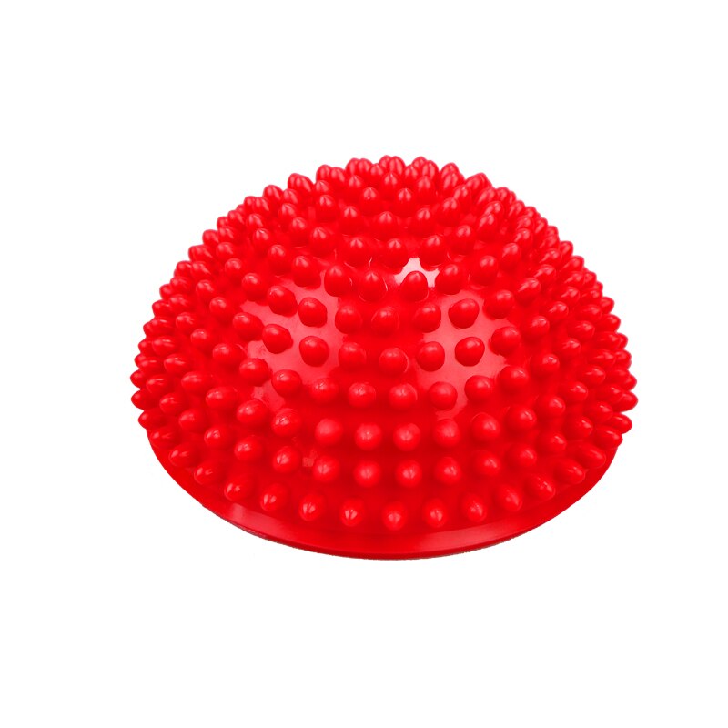 Demi-sphère d&#39;équilibre, pour yoga et massage, gonflable, en PVC,accessoires de fitness et pilates, équipement de sport, ,: Rouge