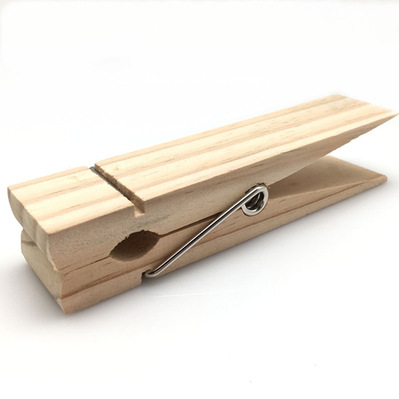 1 st grote 15 cm lengte natuurlijke houten clip foto clip wasknijper craft decoratie clip nail BB5538